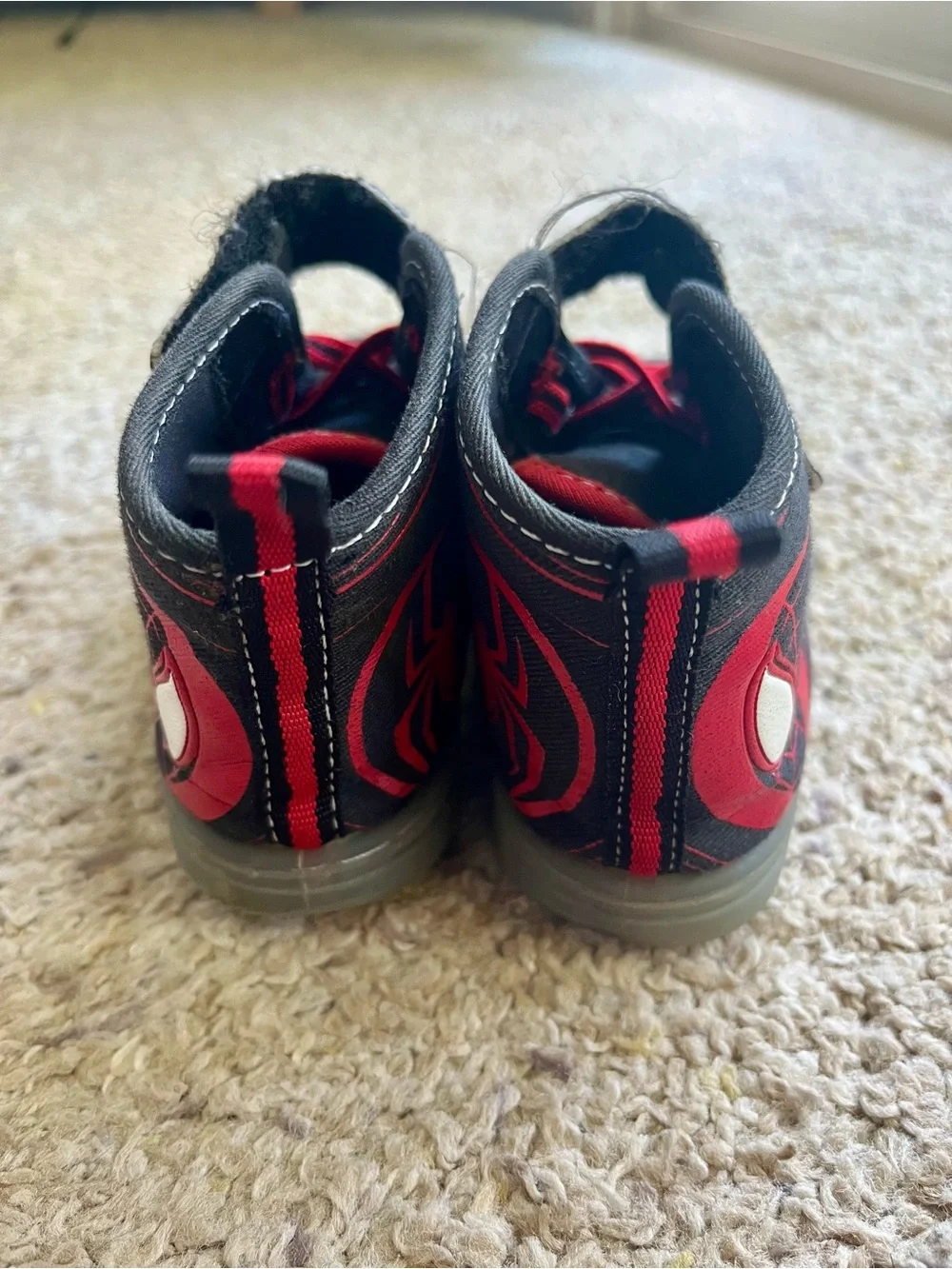 Marvel Spiderman Light Up High Top Sneakers - Toddler Size 8